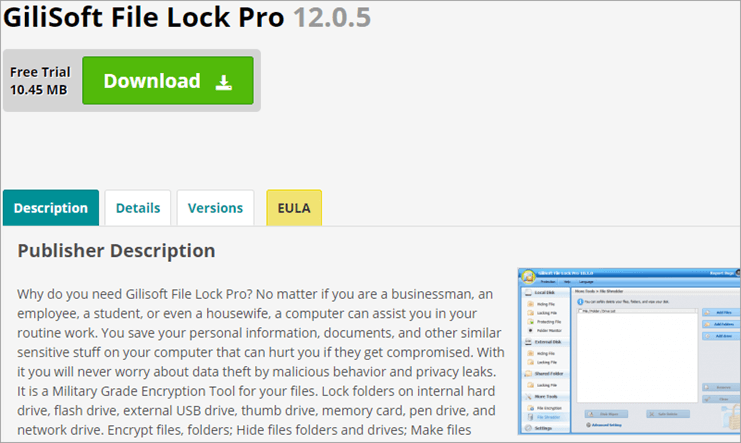 برنامج Gilisoft File Lock Pro