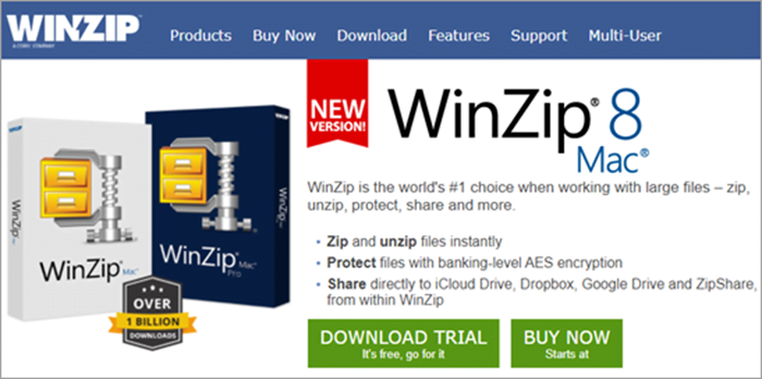 برنامج قفل الملفات للكمبيوتر WinZip